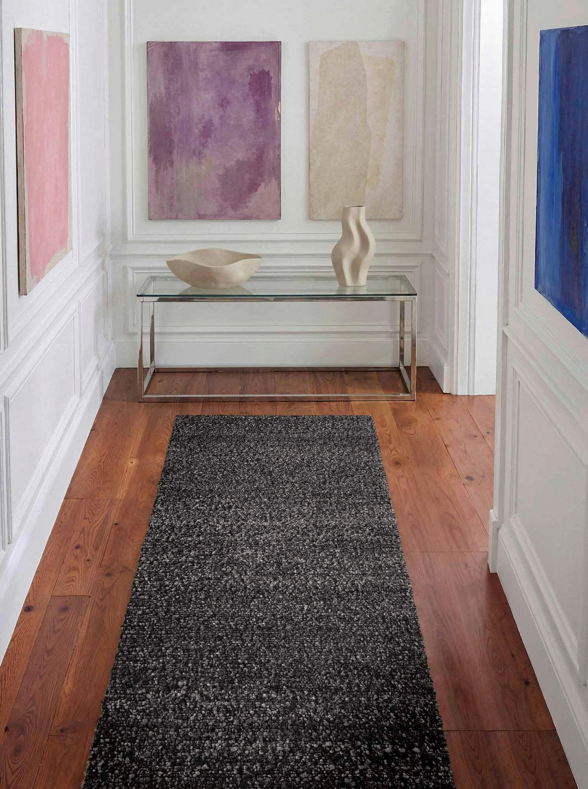 LÄUFER 80/300 cm Notting Hill Dunkelgrau  - Dunkelgrau, Basics, Textil (80/300cm) - Ted Baker