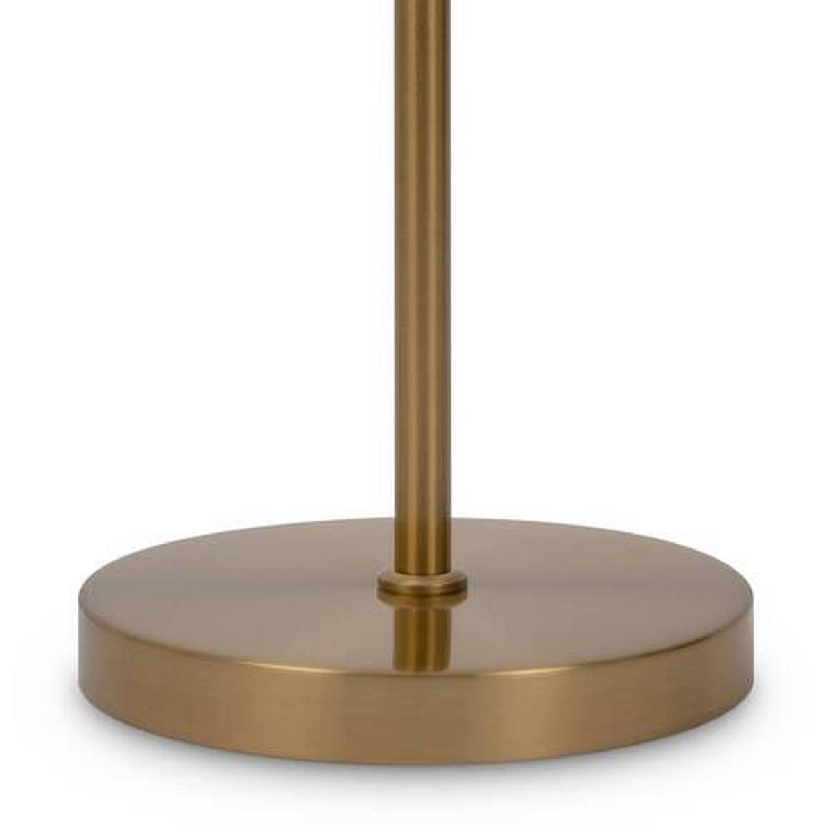 STOJACIA LAMPA, 25/155 cm  - biela/mosadzná, Trend, kov/sklo (25/155cm) - MAYTONI