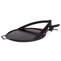 GRILLPLATTE - Schwarz, Basics, Metall (50cm)