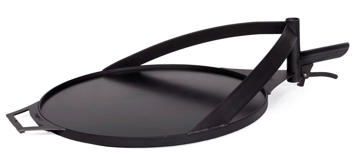 GRILLPLATTE - Schwarz, Basics, Metall (50cm)