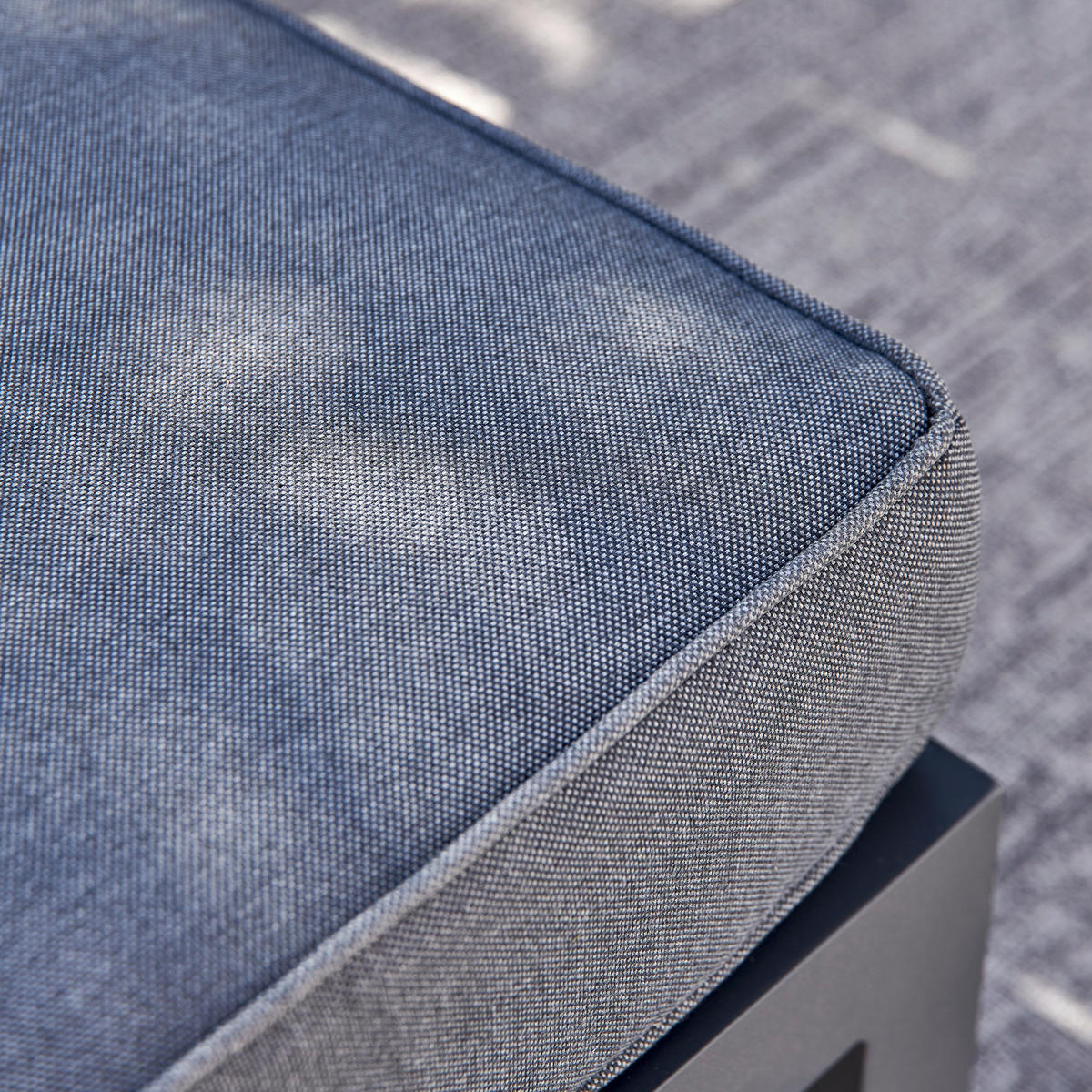 LOUNGE GARNITURA  antracit, svijetlo siva, tamno siva   - tamno siva/svijetlo siva, Moderno, metal/tekstil (195/242cm) - Amatio