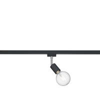 SCHIENENSYSTEM-STRAHLER - Chromfarben/Schwarz, Basics, Textil/Metall (4/13cm) - Trio Leuchten