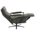 RELAXSESSEL in Textil Graubraun  - Graubraun/Schwarz, Design, Textil/Metall (68/117/85cm) - Cantus