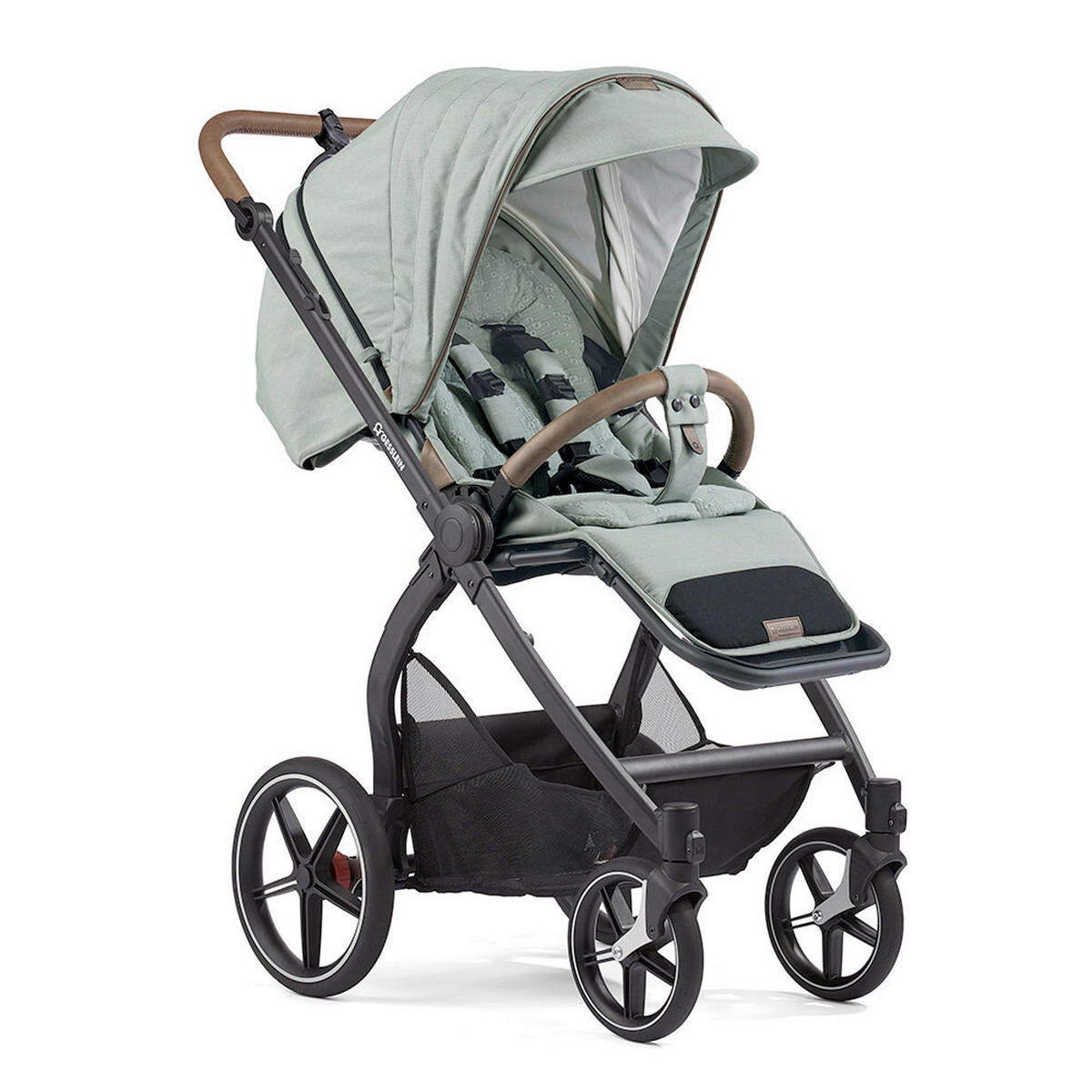 KOMBIKINDERWAGEN  FX4 Swing/Lyx Set  Mint  - Mintgrün, Basics, Metall (100/55/130cm) - Gesslein