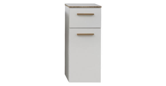 UNTERSCHRANK 30/72/33 cm - Eichefarben/Weiß, KONVENTIONELL, Holz/Holzwerkstoff (30/72/33cm) - Xora