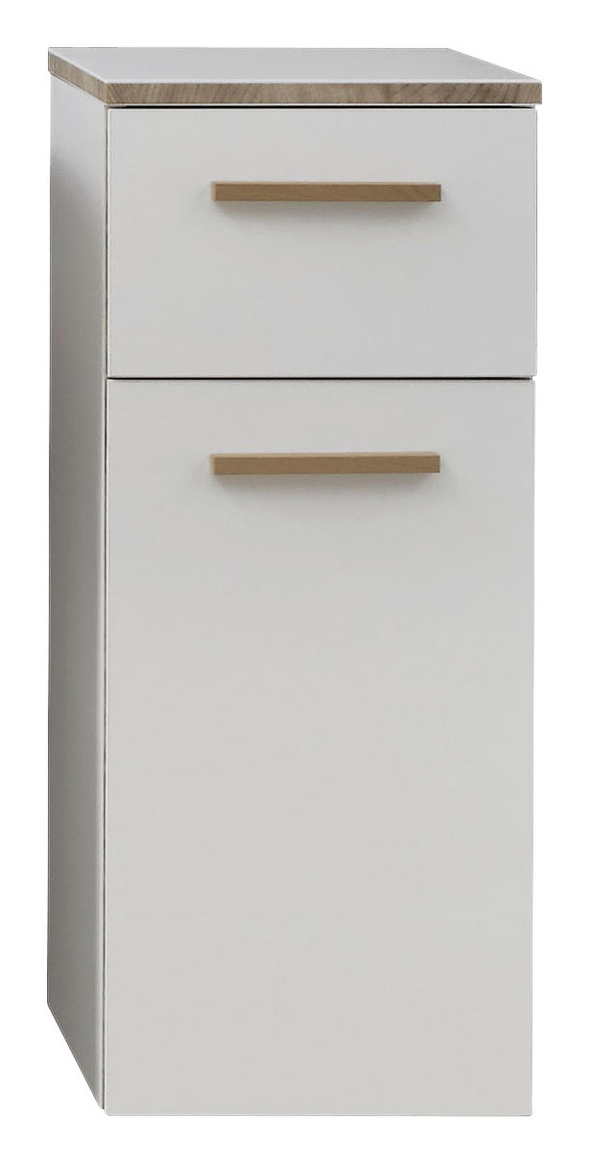 SPODNJA OMARICA 30/72/33 cm  - barve hrasta/bela, Konvencionalno, leseni material/les (30/72/33cm) - Xora