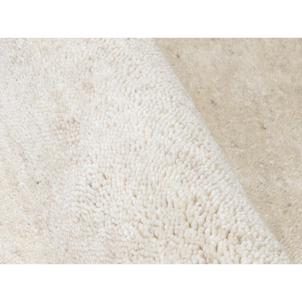 Thumbnail - Musterring Handwebteppich, Creme, Silber, Textil, Uni, rechteckig, 70x140 cm, für Fußbodenheizung geeignet, Teppiche & B...