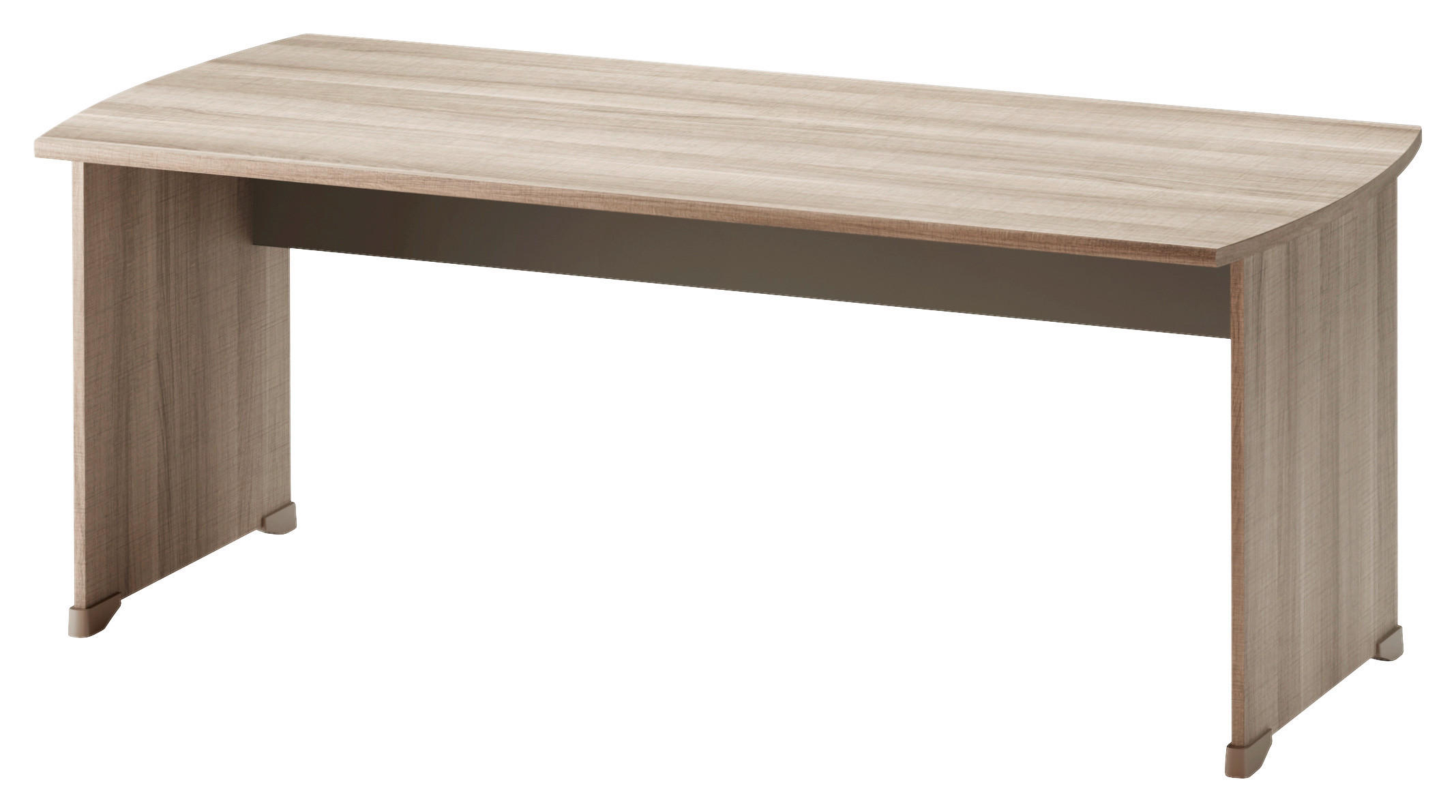 SCHREIBTISCH 180/80/74 cm  in Grau, Eichefarben  - Eichefarben/Grau, MODERN, Holzwerkstoff (180/80/74cm) - MID.YOU