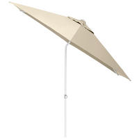 SONNENSCHIRM 300 cm Naturfarben  - Weiß/Naturfarben, Basics, Textil/Metall (300cm) - Kettler