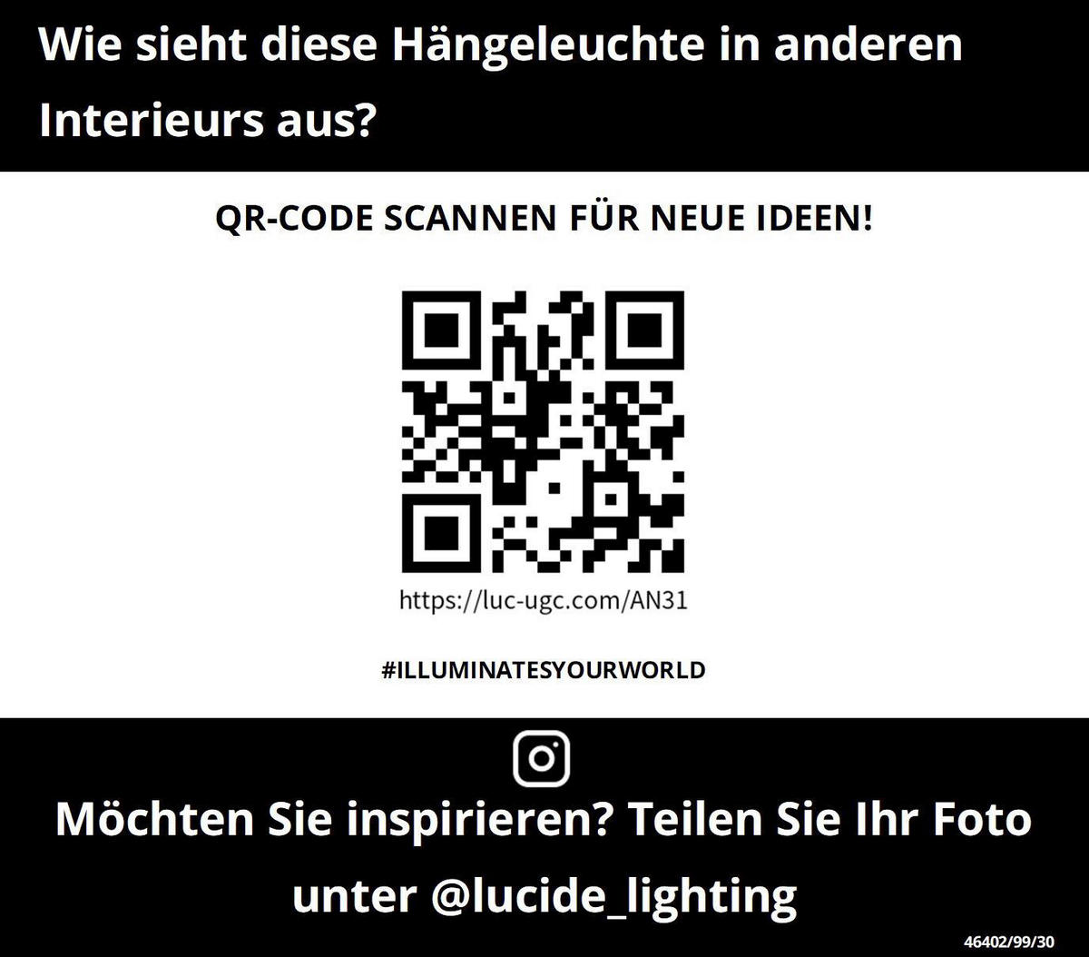 PENDELLEUCHTE 80/80/135 cm    - Design (80/80/135cm) - Lucide