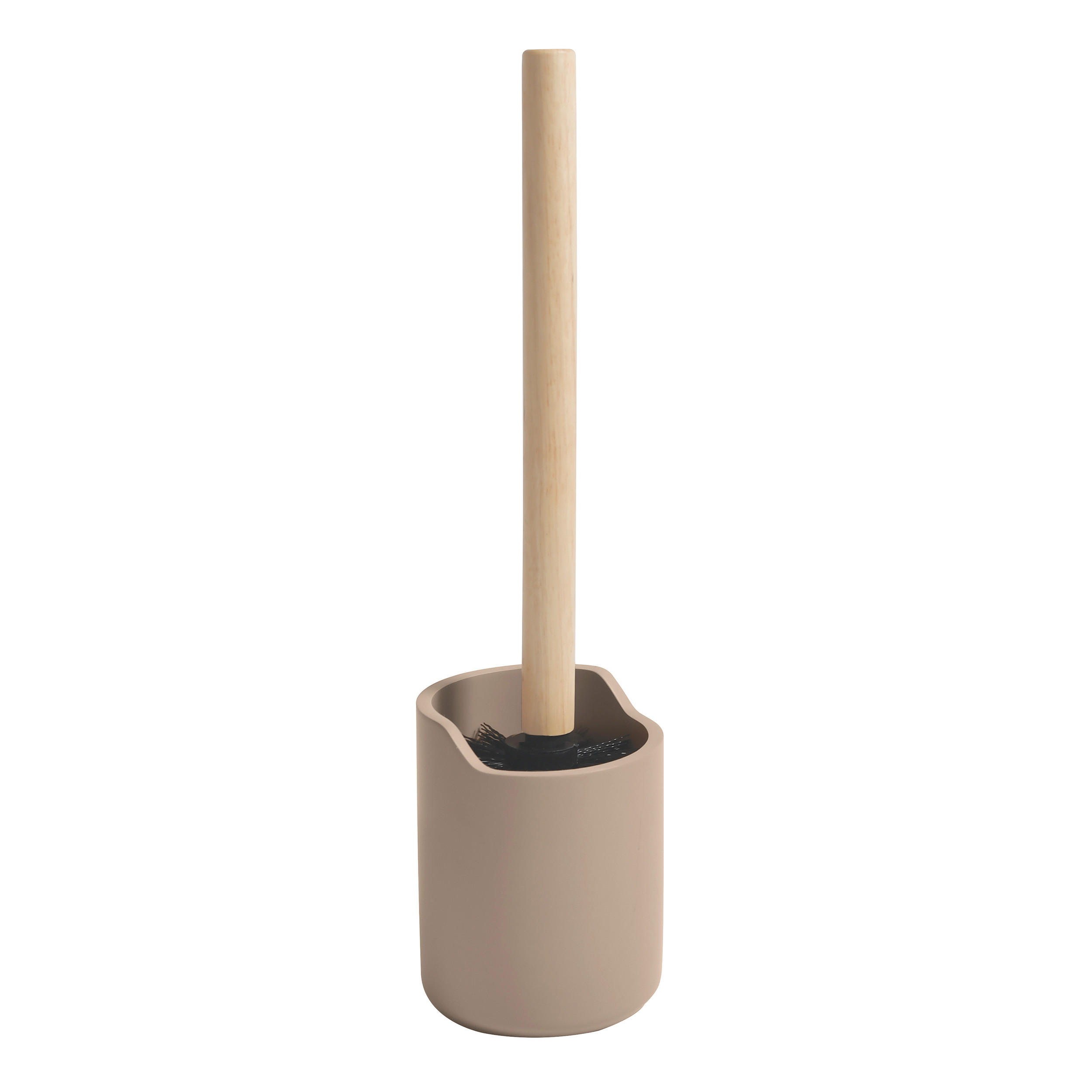 WC-BÜRSTENHALTER in   Holz, Kunststoff  - Cappuccino, Basics, Holz/Kunststoff (9.4/37cm) - Spirella