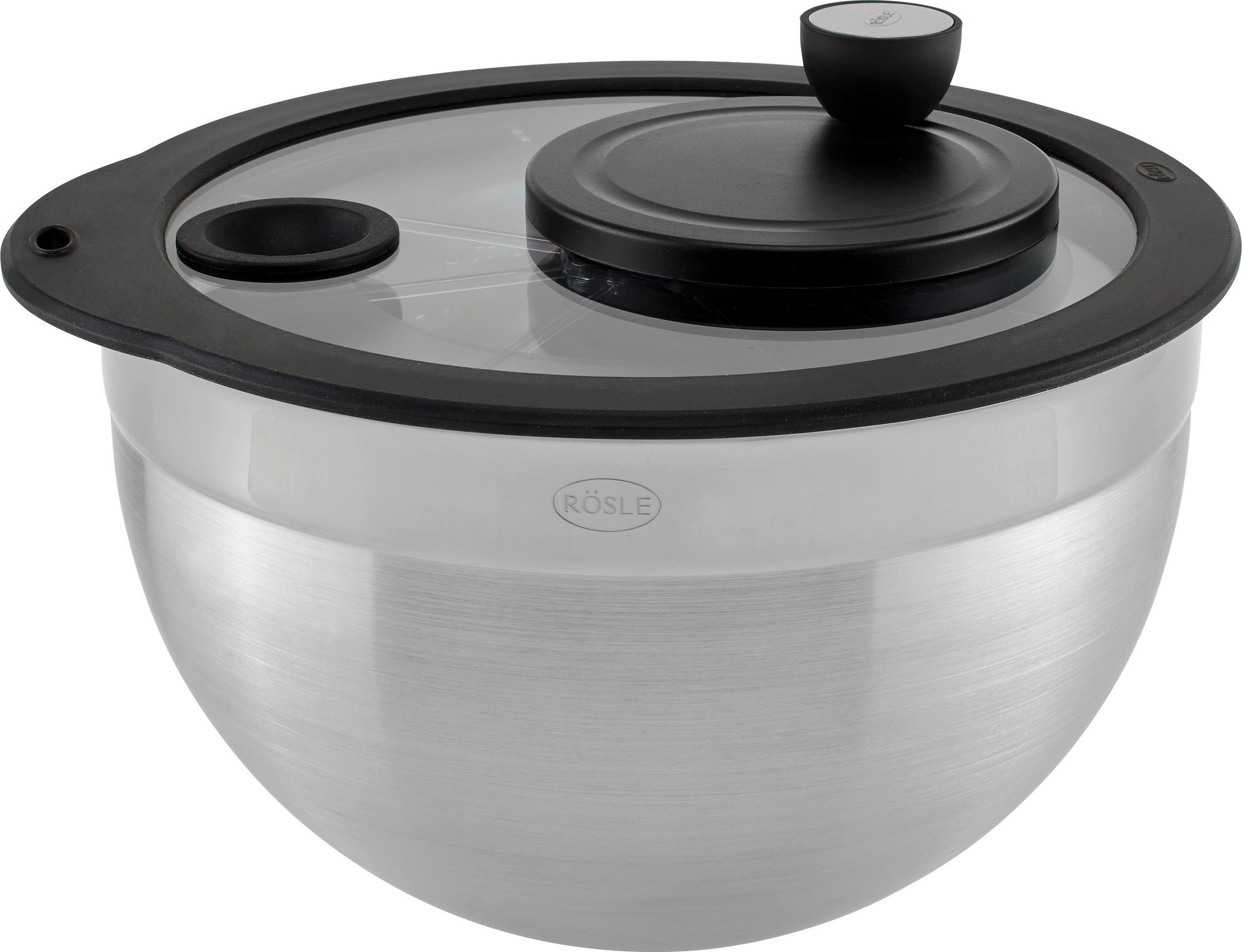 SALATSCHLEUDER  - Edelstahlfarben, KONVENTIONELL, Metall (27/25,5/18,5cm) - Rösle