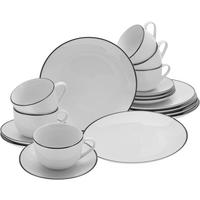 Serviciu De Cafea 18 piese  - alb/negru, Basics, ceramică - Creatable