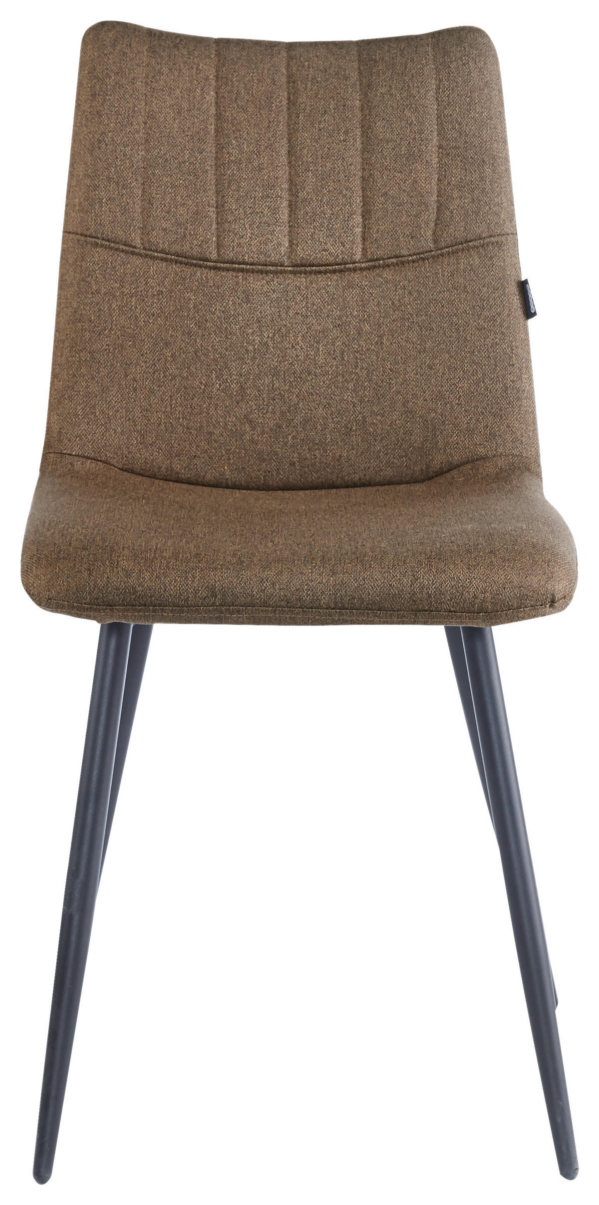 STOL, kovina, tekstil rjava, črna  - črna/rjava, Design, kovina/tekstil (45/89/58cm) - Boxxx