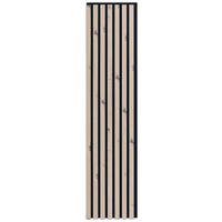 AKUSTIKPANEEL 4er-Set Nachbildung 30,5/132,5/1,8 cm 4 Stück  - Eiche Artisan, Design, Holzwerkstoff/Textil (30,5/132,5/1,8cm) - Xora
