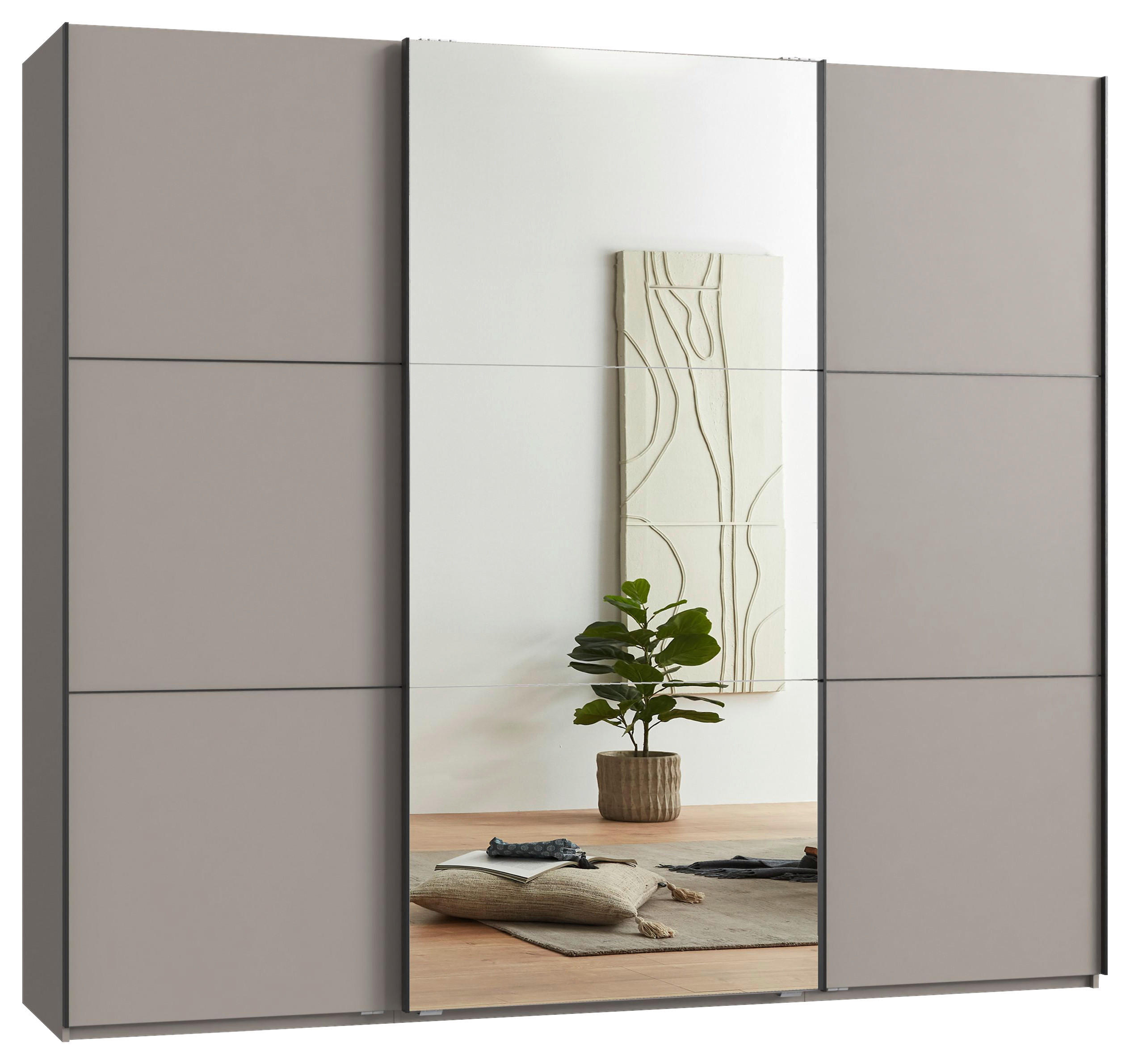 Schwebetürenschrank Indian A Sahara Dek./spiegel,b:250cm