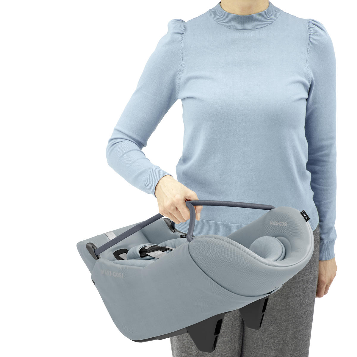 AUTO-SEDIŠTE ZA BEBE  Coral 360  - svetlosiva/crna, Osnovno, tekstil/metal (44/58/68cm) - Maxi-Cosi