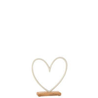 DEKOHERZ - Weiss, Basics, Holz/Metall (22/20/5cm)