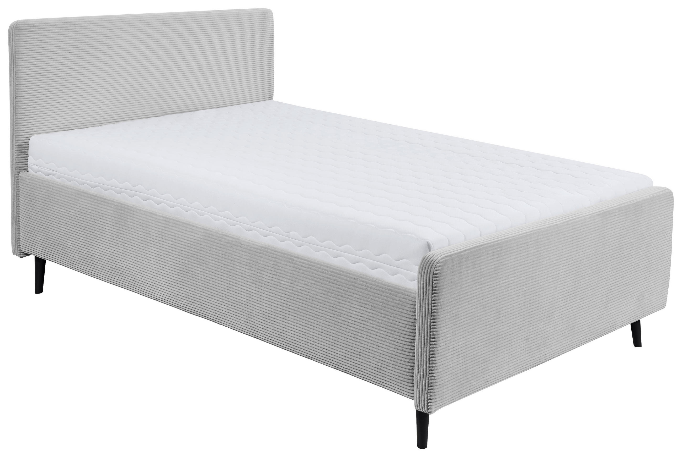 MID.YOU ČALOUNĚNÁ POSTEL, 140/200 cm světle šedá