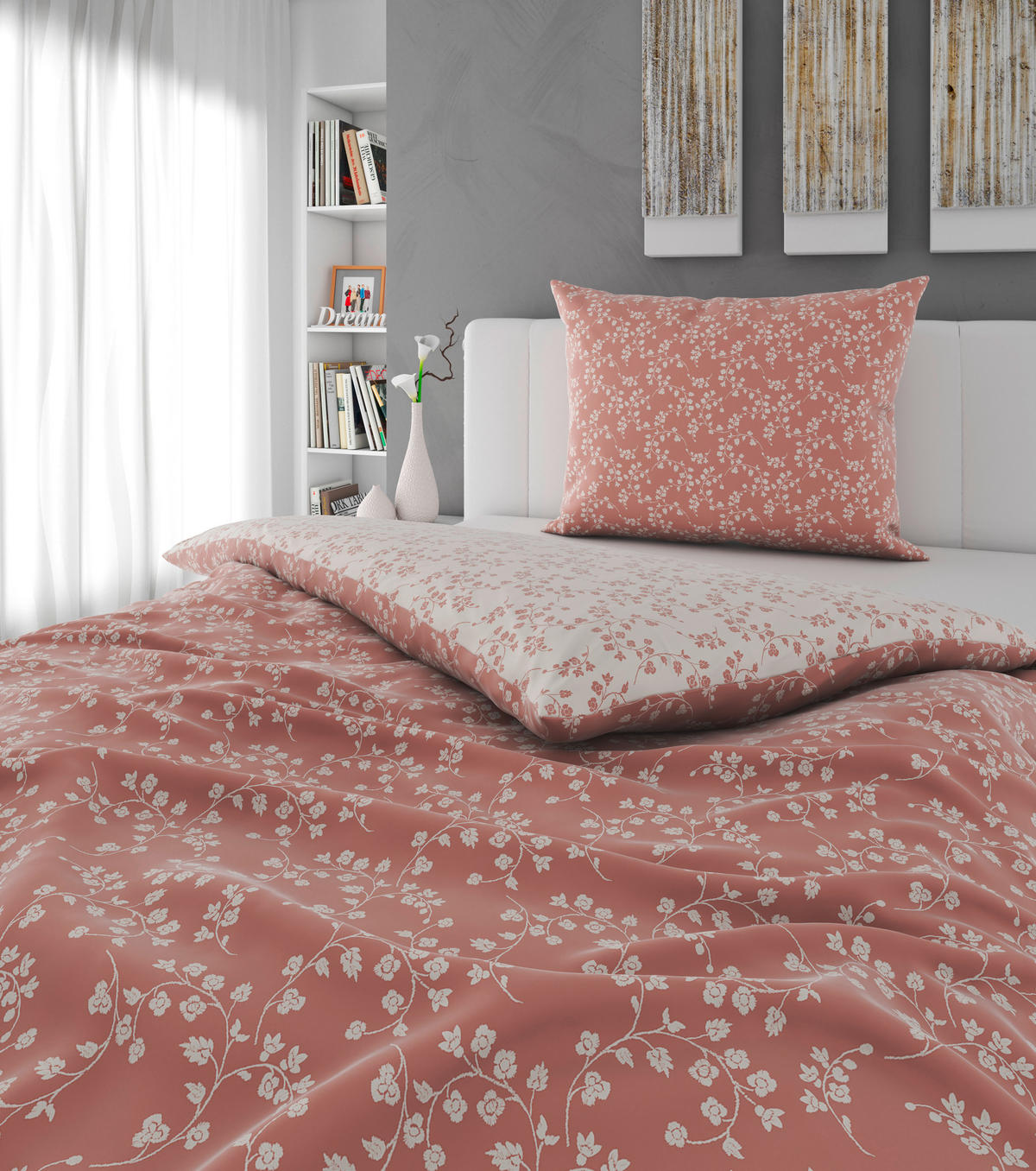BETTWÄSCHE Mavie Satin 140/200 cm  - Rosa, KONVENTIONELL, Textil (140/200cm) - Esposa