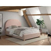 KINDER-/JUNIORBETT 140/200 cm  in Rosa  - Naturfarben/Rosa, ROMANTIK / LANDHAUS, Holz/Textil (140/200cm) - Vipack