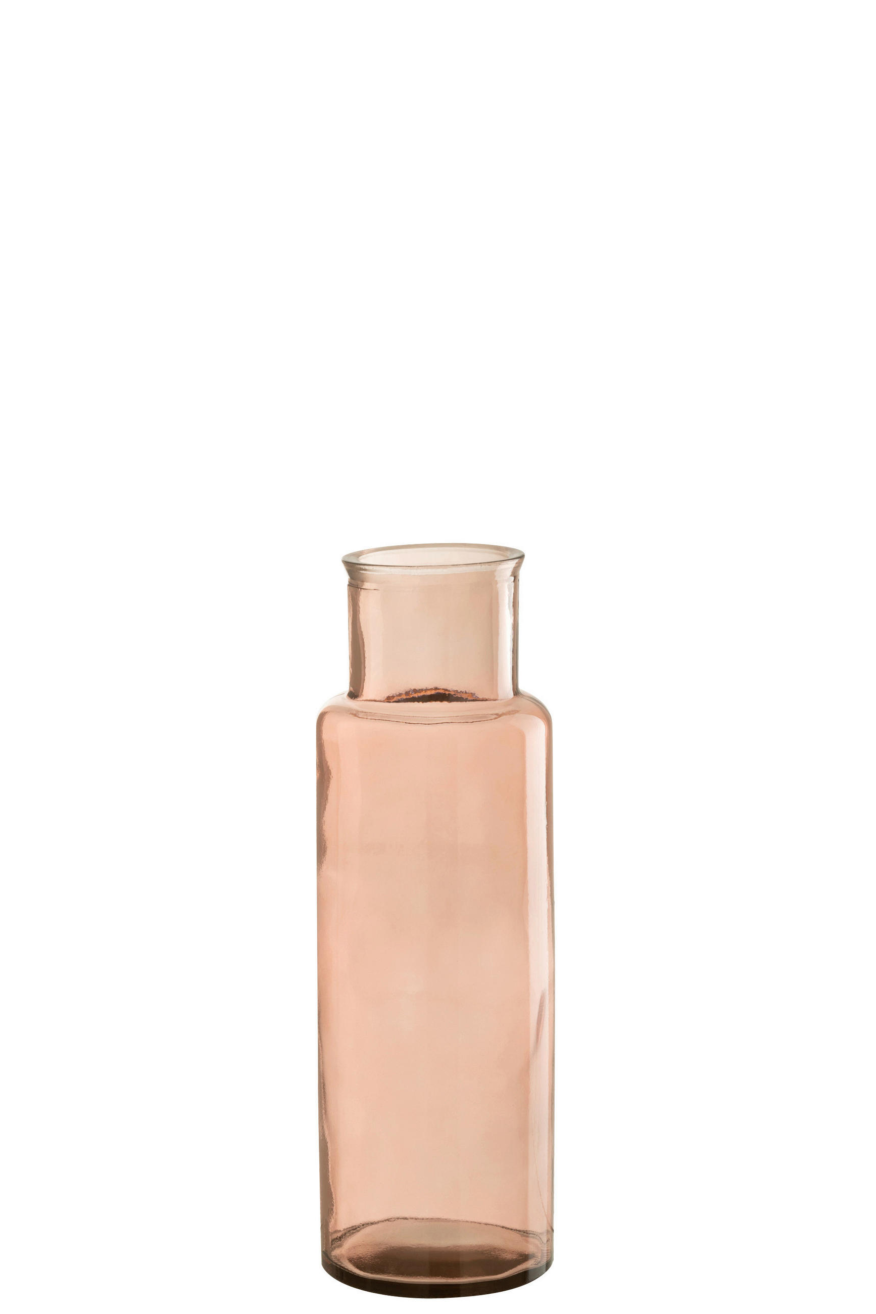DEKOVASE  - Hellrosa, Romantik / Landhaus, Glas (14,5/14,5/44,5cm) - Ambia Home