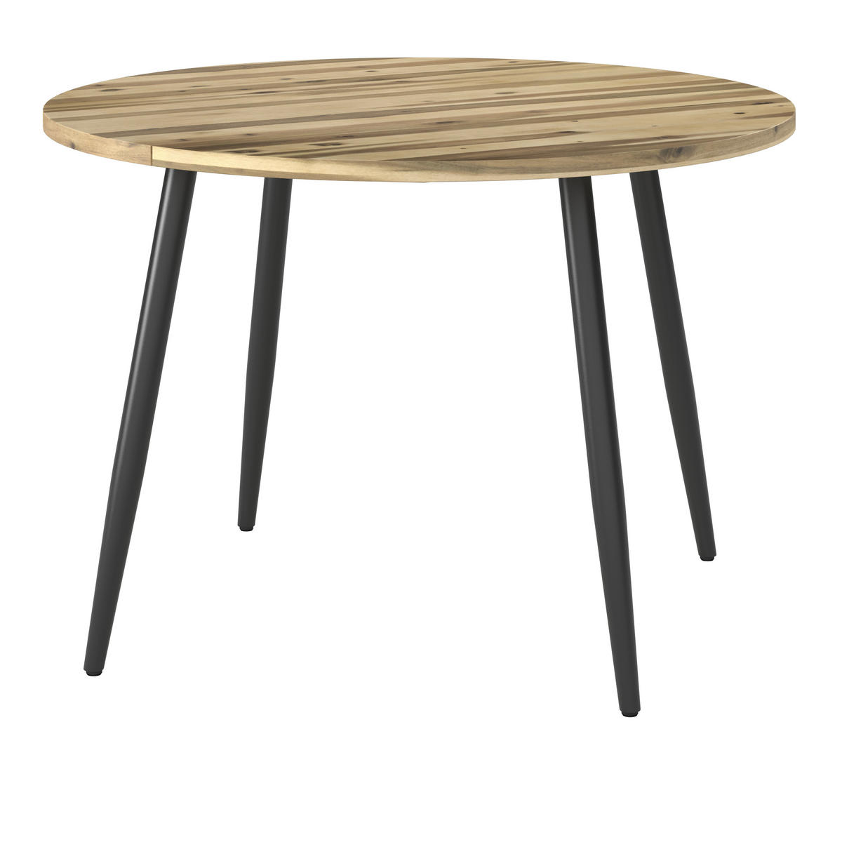 KERTI ASZTAL   - akáciaszínű, Modern, fa/fém (120/120/76cm) - Ambia Garden