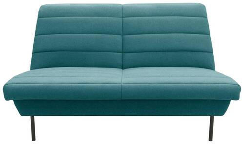 2-SITZER-SOFA Petrol  - Petrol/Schwarz, Design, Textil/Metall (145/92/103cm) - LOOKS by W.Joop