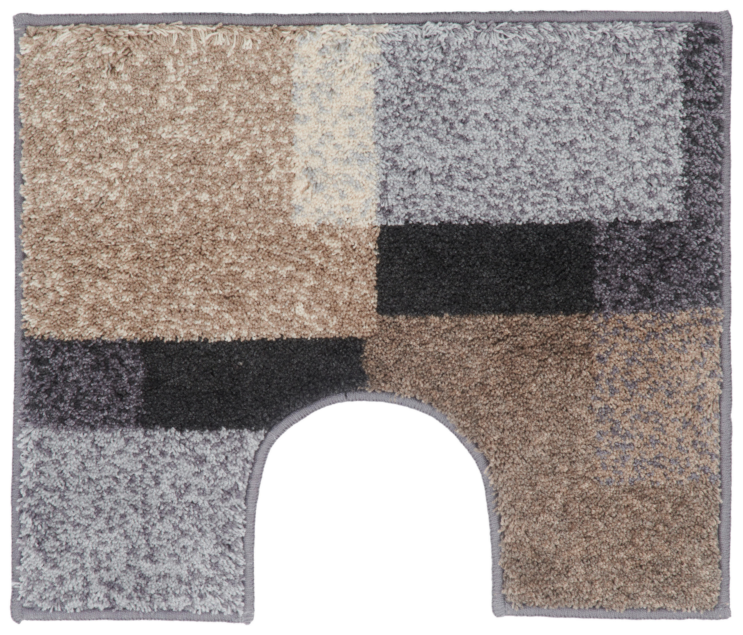 WC-VORLEGER Cappuccino 50/60 cm - Cappuccino, Basics, Kunststoff/Textil (50/60cm) - Grund