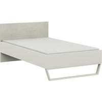 BETT 120/200 cm  in Weiss, Sandfarben   - Sandfarben/Weiss, Design, Holzwerkstoff/Textil (120/200cm) - Cantus