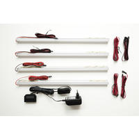 LED-LEUCHTMITTEL - Silberfarben, Design, Kunststoff/Metall (45/2/2cm) - Livetastic