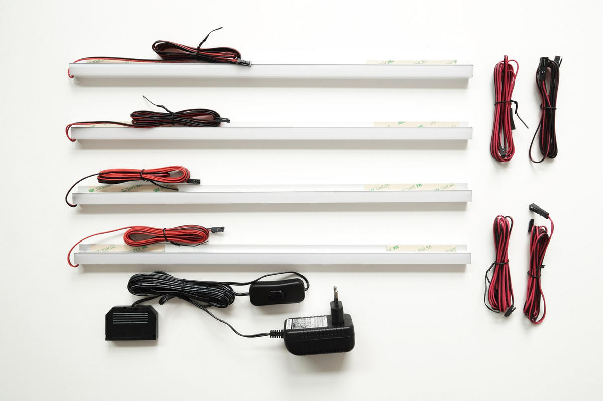 LED-LEUCHTMITTEL - Silberfarben, Design, Kunststoff/Metall (45/2/2cm) - Livetastic