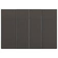 SCHWEBETÜRENSCHRANK 316/223/68 cm 4-türig Graphitfarben  - Chromfarben/Graphitfarben, Design, Holzwerkstoff/Metall (316/223/68cm) - Novel