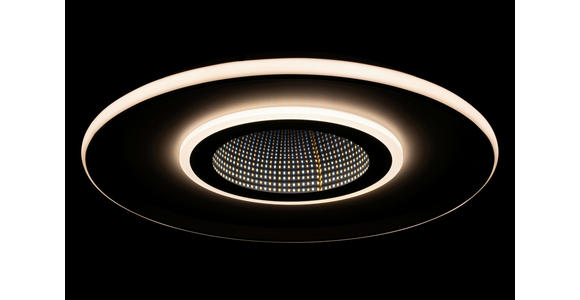 LED-DECKENLEUCHTE 50/5,5 cm   - Schwarz/Weiß, Trend, Kunststoff/Metall (50/5,5cm) - Novel