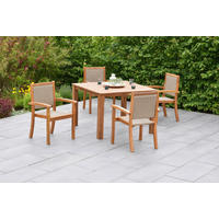 GARTENSET 5-teilig  - Naturfarben, MODERN, Holz/Kunststoff - Gardenson