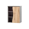 UNTERSCHRANK 60/79/35 cm   - Silberfarben/Eiche Wotan, Natur, Holzwerkstoff/Kunststoff (60/79/35cm) - Xora