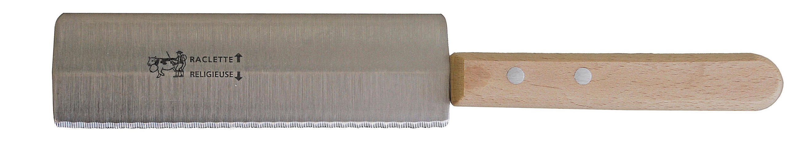 KÄSEMESSER Heidi Cheese Line: Raclette Master 26 cm  - Edelstahlfarben/Buchefarben, Basics, Holz/Metall (26cm) - Heidi Cheese Line