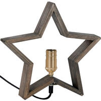 TISCHLEUCHTE 30/5/29 cm   - Schwarz/Braun, Basics, Holz/Metall (30/5/29cm) - Eglo