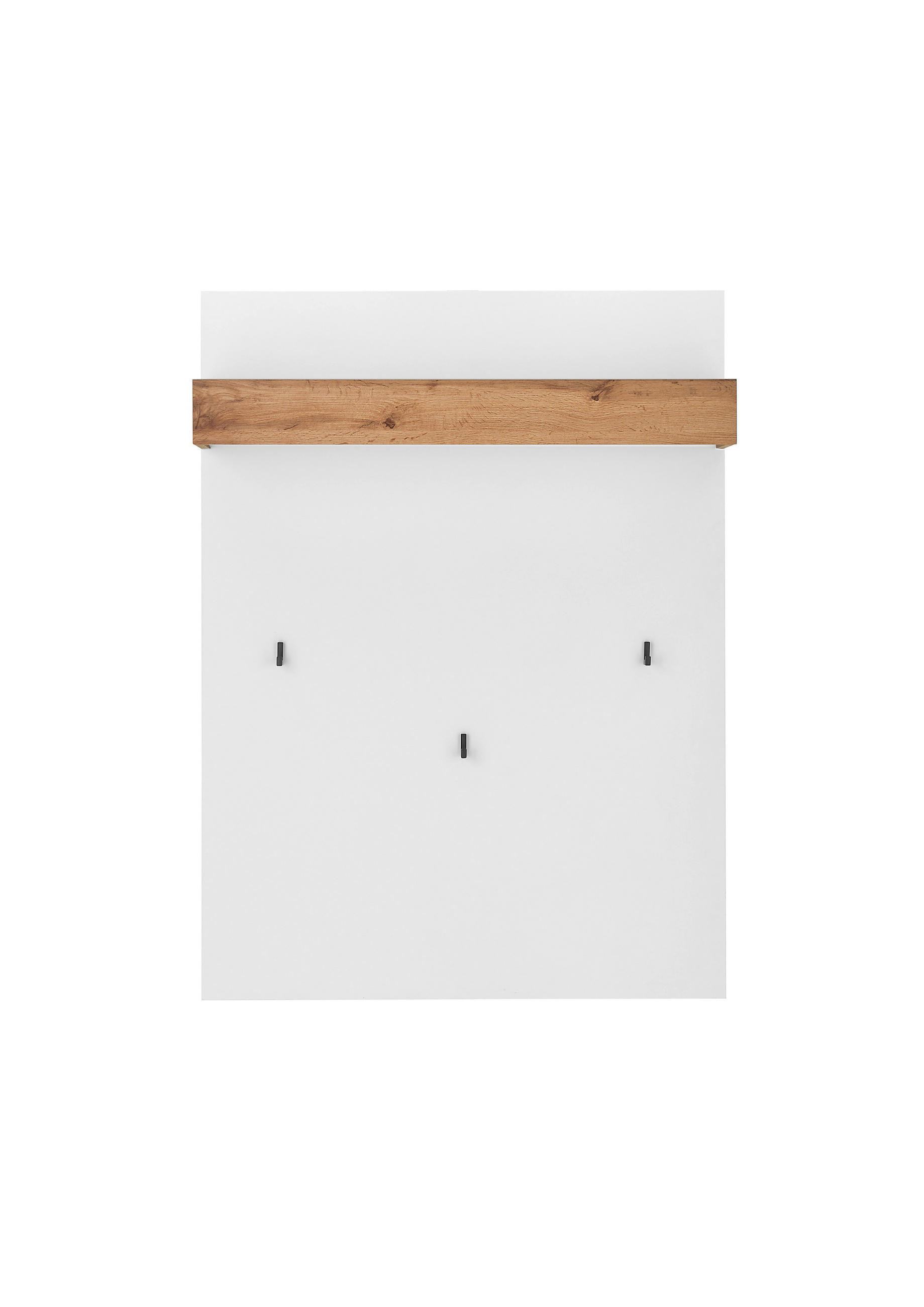 GARDEROBENPANEEL  in 100/135/25 cm  - Eiche Wotan/Weiß, Design, Holzwerkstoff (100/135/25cm) - Modante