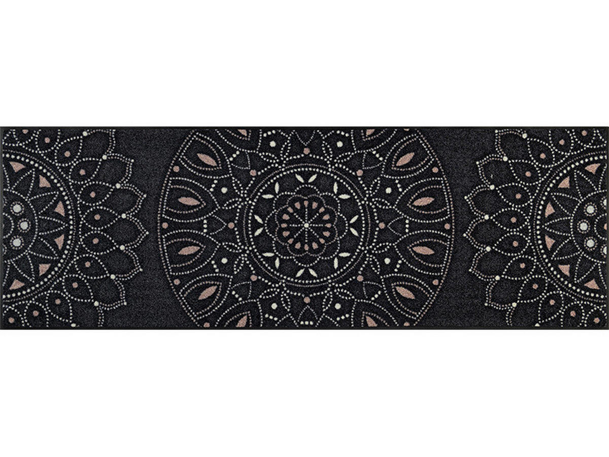 KÜCHENLÄUFER 60/180 cm Purnima Schwarz  - Schwarz, KONVENTIONELL, Kunststoff (60/180cm) - wash+dry