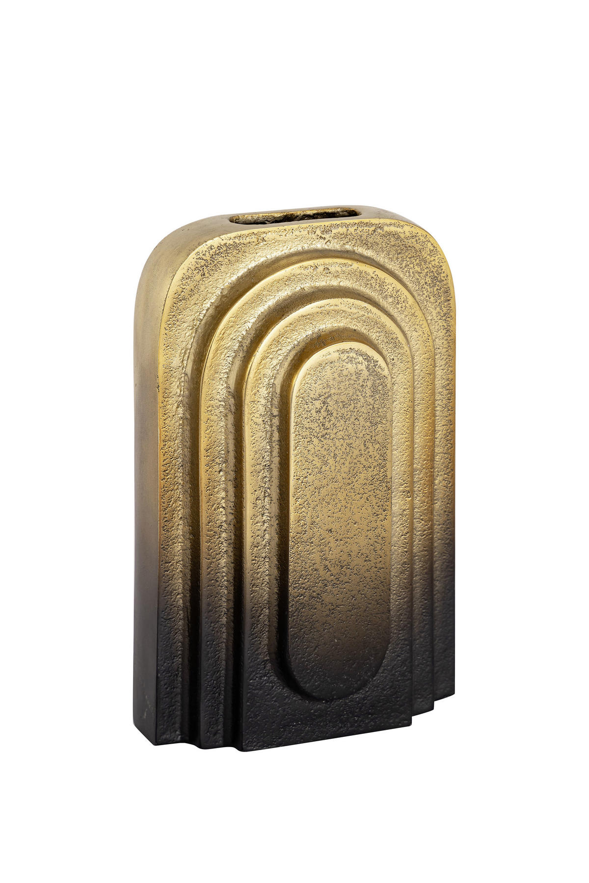 VASE 29.5 cm  - Goldfarben/Schwarz, Trend, Metall (18/11/29,5cm) - Ambia Home