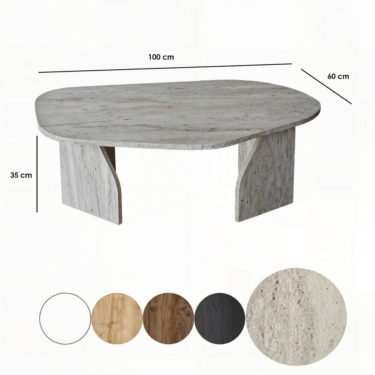 COUCHTISCH  Holzwerkstoff  - Beige, Modern, Holzwerkstoff (100/35/60cm) - MID.YOU