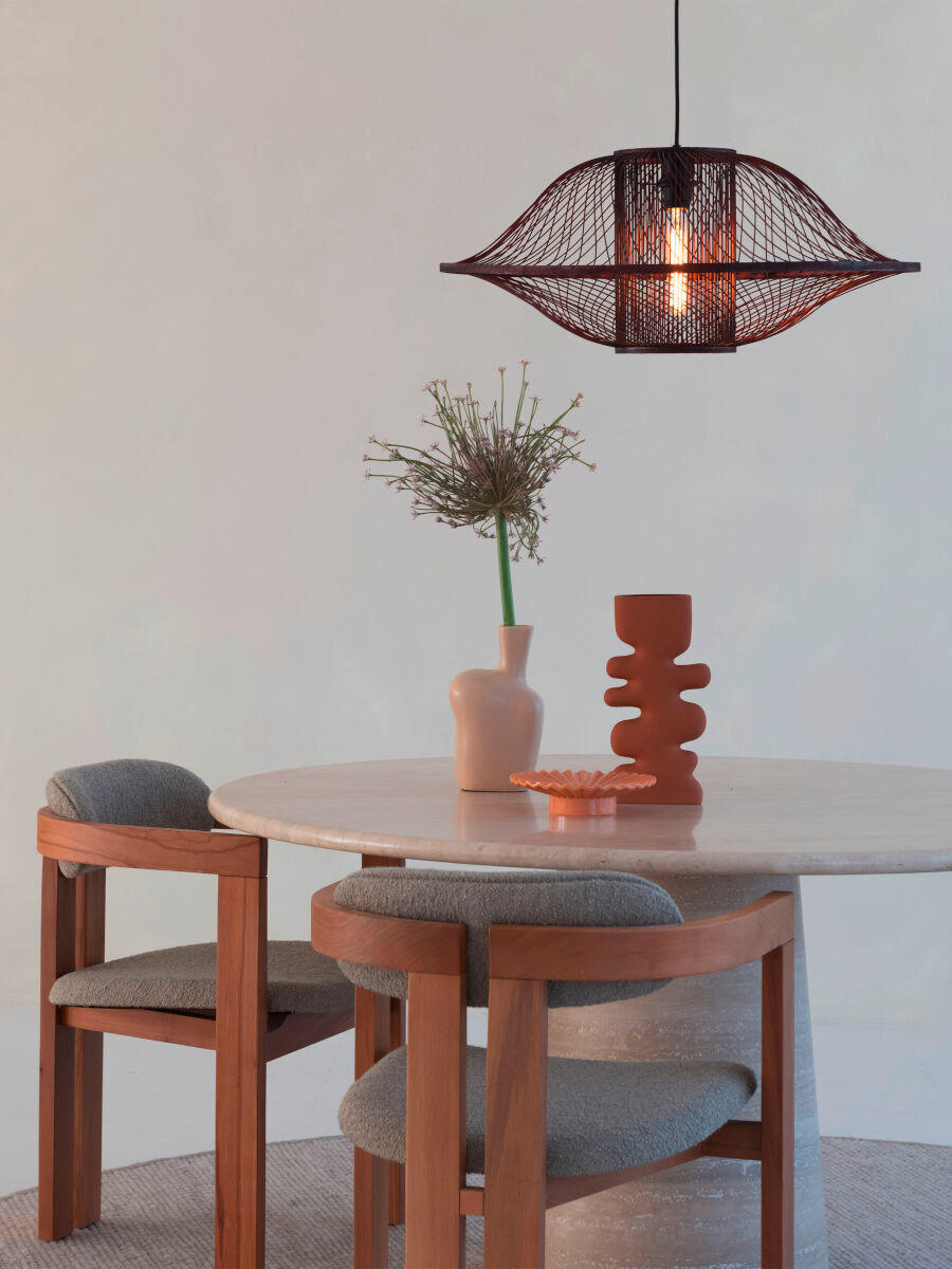 HÄNGELEUCHTE Good & Mojo 70/30 cm   - Rotbraun, Basics, Holz (70/30cm) - Good & Mojo