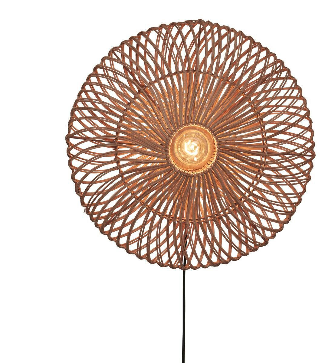 VÄGGLAMPA Good & Mojo 55/14 cm   - naturfärgad, Trend, naturmaterial (55/14cm) - Good & Mojo