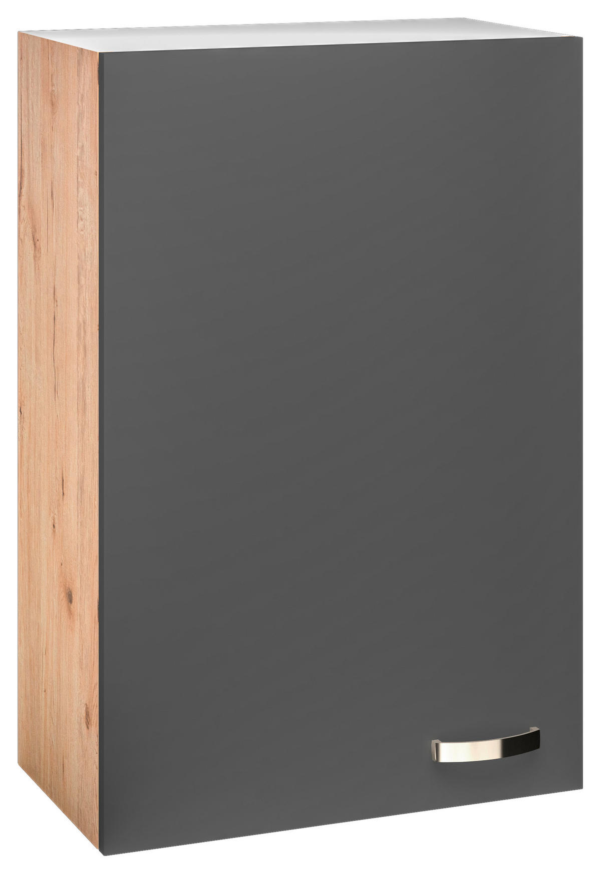 KÜCHENOBERSCHRANK 60/89/32 cm  in Eiche San Remo, Dunkelgrau  - Edelstahlfarben/Dunkelgrau, MODERN, Holzwerkstoff/Metall (60/89/32cm) - FlexWell