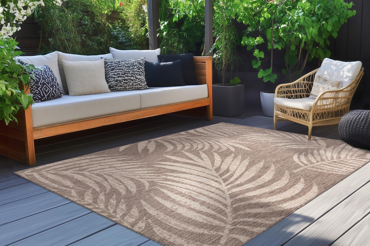 KÜLTÉRI SZŐNYEG   - taupe, Basics, műanyag/textil (120/170cm)