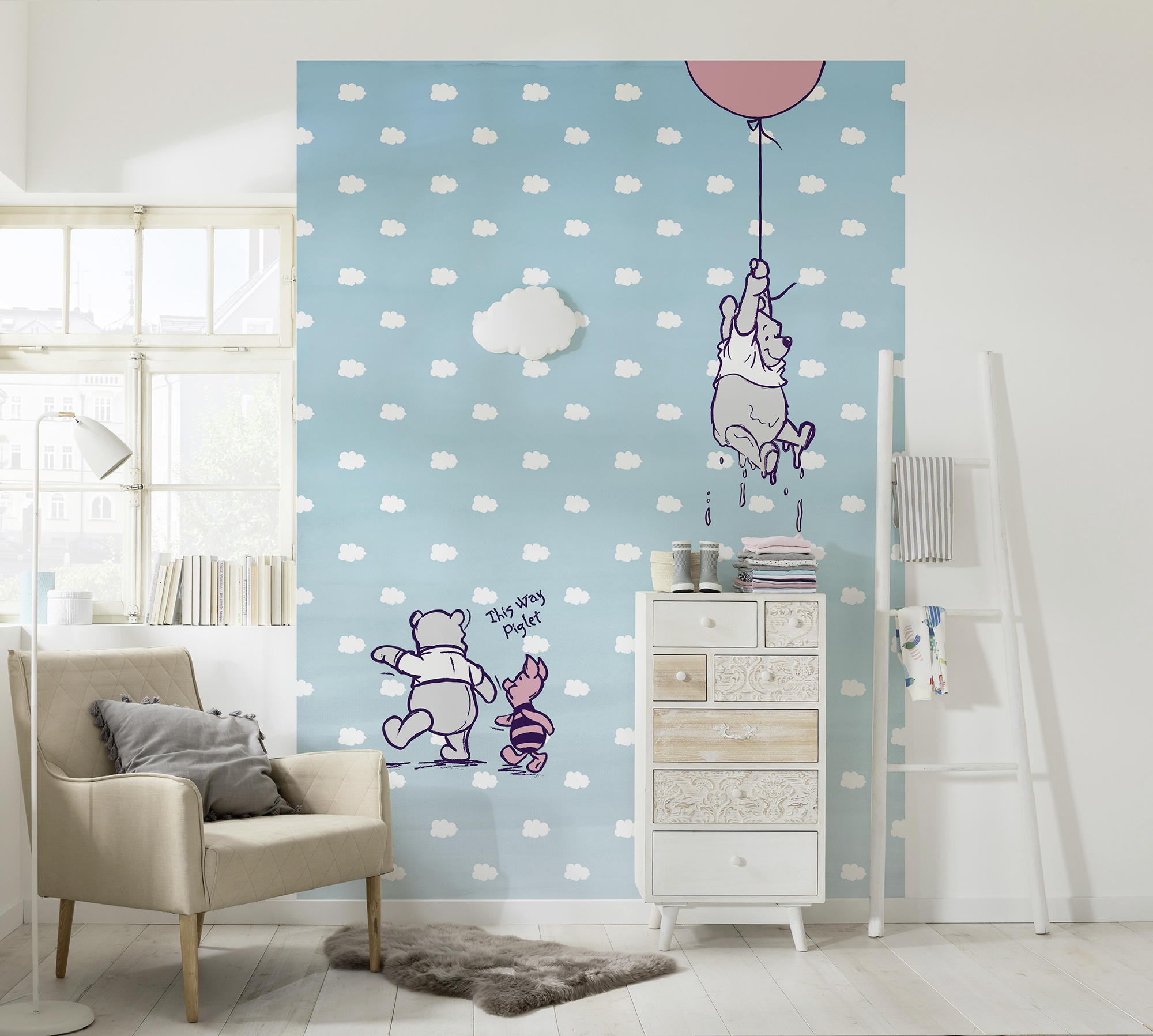 FOTOTAPETE Winnie Pooh  - Design, Papier (184/254cm) - Komar