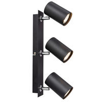 BODOVÉ SVÍTIDLO, 35 W/GU10, 40/7/15 cm - černá, Basics, kov (40/7/15cm) - Novel