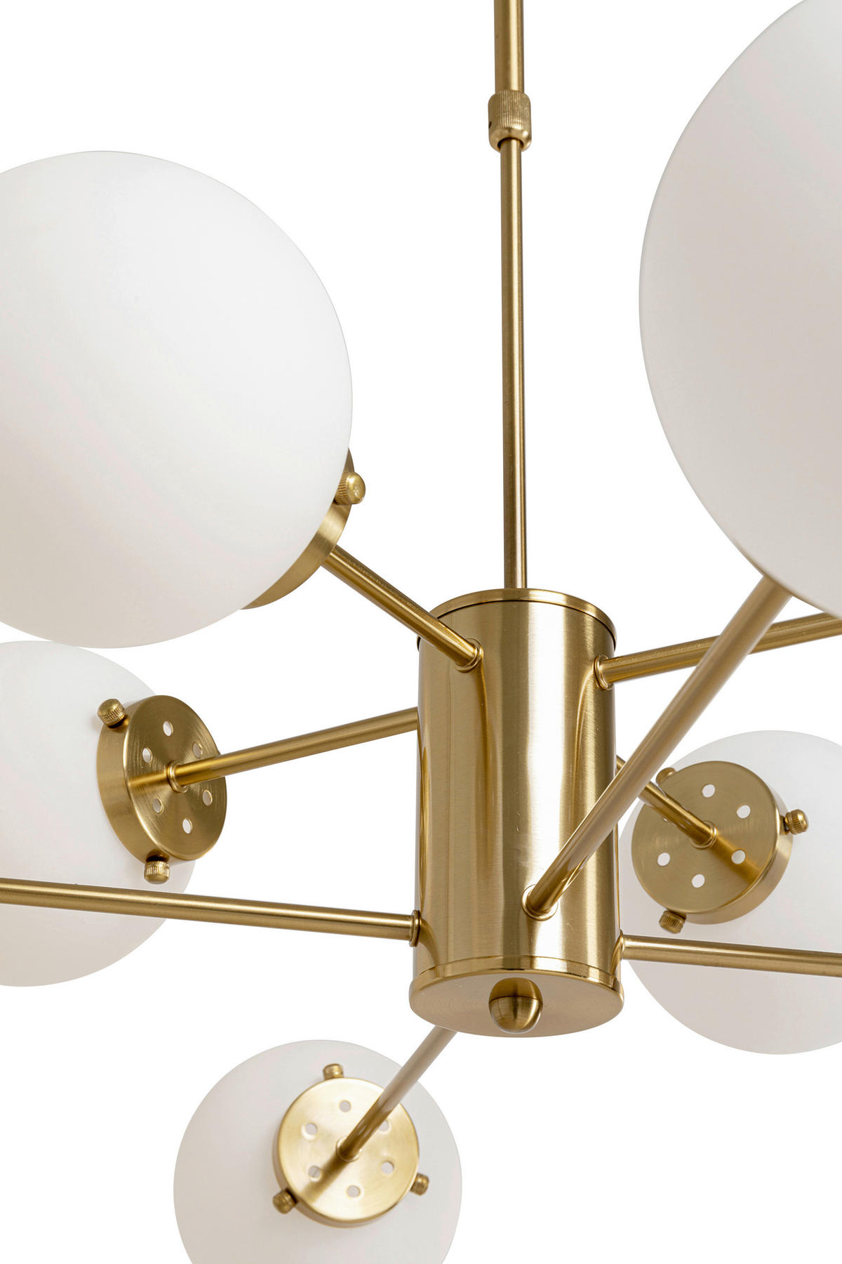 HÄNGELEUCHTE 98/150/98 cm  - Weiß, Design, Glas/Metall (98/150/98cm) - Kare-Design