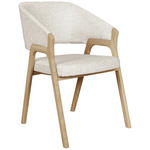 ARMLEHNSTUHL  Typenauswahl Jacquard  - Eichefarben/Beige, KONVENTIONELL, Holz/Textil (57/84/61cm) - Linea Natura